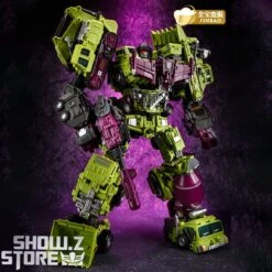 Jinbao DF03 Builder.D Devastator Green Version Set Of 6 Oversized Version -Finest Toy Store 0591167074