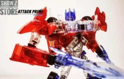 APC Toys APC-001 Attack Prime TFP Optimus Prime Clear Version W/ Black Wheels -Finest Toy Store 0f63764870