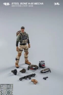 JoyToy Source 1/25 H05 Steel Bone Heavy Firepower Mecha W/ Pilot Gray Version -Finest Toy Store 0f7a9cf39c