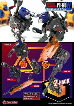 Perfect Effect PE PC-19B Perfect Combiner Black Gorira Upgrade Set 2-Pack 15 Perfect Effect PE PC-19B Perfect Combiner Black Gorira Upgrade Set 2-Pack -Finest Toy Store 16e0be1c71