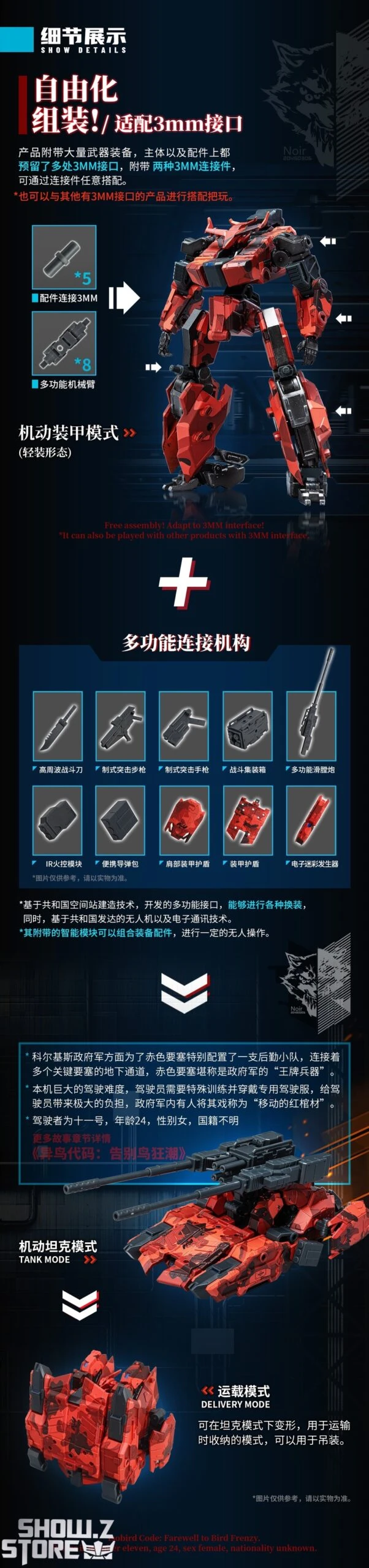 Big Firebird & Bird/Binary BV-02R Red Jakcal W/ Alloy Frame 21 Big Firebird & Bird/Binary BV-02R Red Jakcal W/ Alloy Frame - Image 19