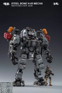 JoyToy Source 1/25 H05 Steel Bone Heavy Firepower Mecha W/ Pilot Gray Version -Finest Toy Store 1f5352a2c2