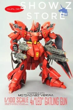 Zhile ZL MG 1/100 4X Sazabi MSN-04 Gatling Gun Add On Kit W/ LED -Finest Toy Store 40dec9dada