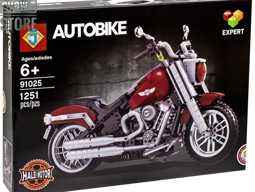Lepin/Jack 91025 Harley-Davidson Motorcycle Fat Boy 4 Lepin/Jack 91025 Harley-Davidson Motorcycle Fat Boy - Image 2