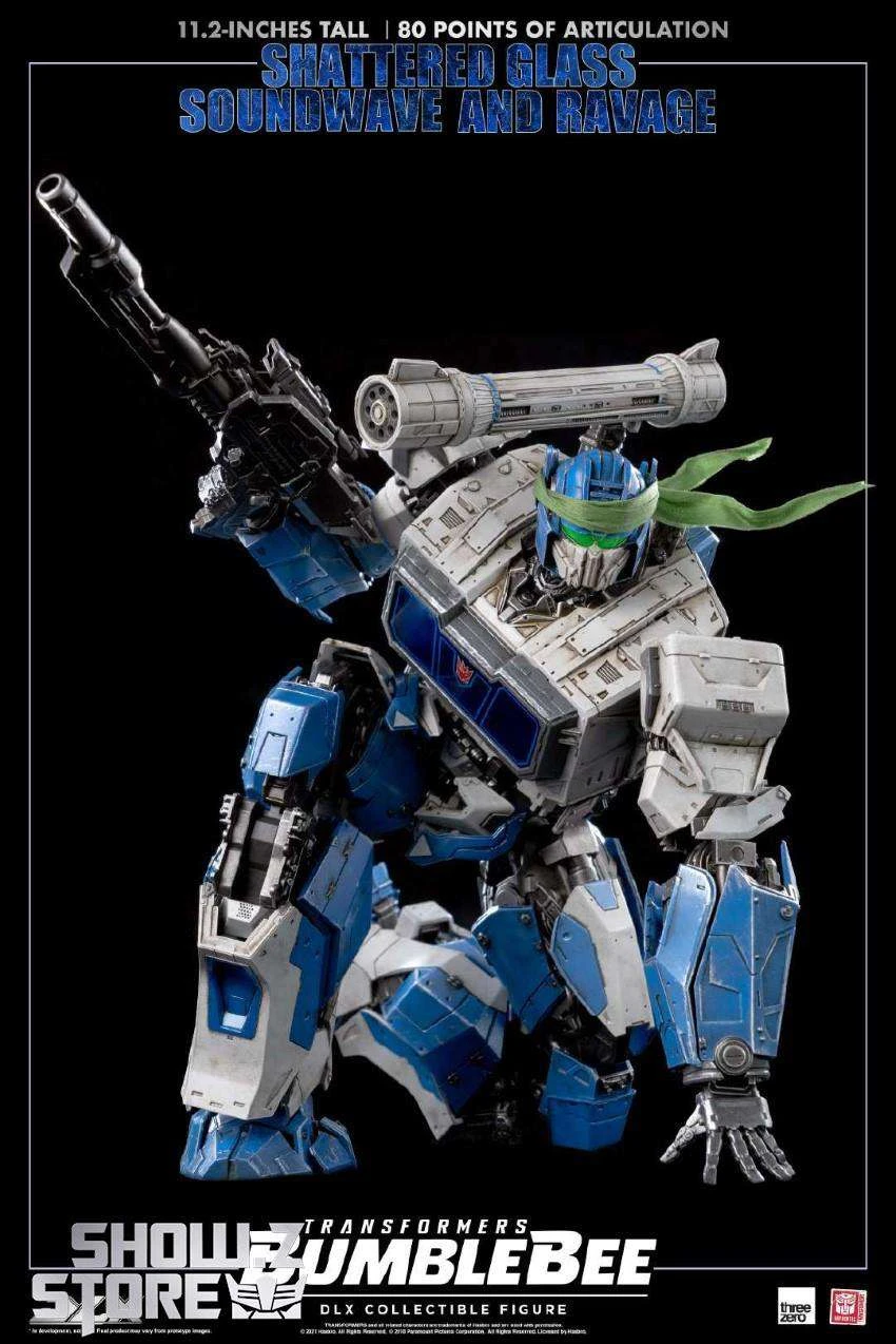 ThreeZero & Hasbro 3Z0160-EX 3Z04121W0 DLX Shattered Glass Soundwave & Ravage W/ LED 7 ThreeZero & Hasbro 3Z0160-EX 3Z04121W0 DLX Shattered Glass Soundwave & Ravage W/ LED - Image 5
