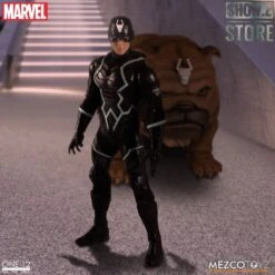 MEZCO Toyz One:12 Black Bolt & Lockjaw Two-Pack -Finest Toy Store 502f0804ba