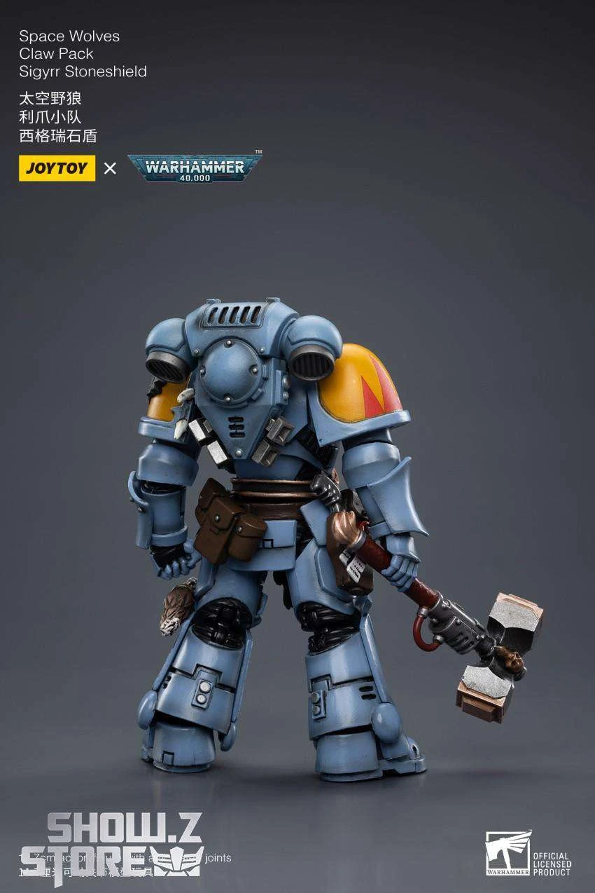 JoyToy Source 1/18 Warhammer 40K Space Wolves Claw Pack Sigyrr Stoneshield 4 JoyToy Source 1/18 Warhammer 40K Space Wolves Claw Pack Sigyrr Stoneshield - Image 2