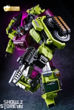 Jinbao DF03 Builder.D Devastator Green Version Set Of 6 Oversized Version -Finest Toy Store 676df2f957