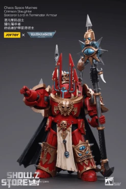 JoyToy Source 1/18 Warhammer 40K ChaoSpace Marines Crimson Slaughter Sorcerer Lord In Terminator Armour 21 JoyToy Source 1/18 Warhammer 40K ChaoSpace Marines Crimson Slaughter Sorcerer Lord In Terminator Armour -Finest Toy Store 74cfd4d60d