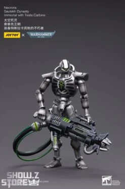 JoyToy Source 1/18 Warhammer 40K Necrons Sautekh Dynasty Immortal With Tesla Carbine -Finest Toy Store 8072a28fef