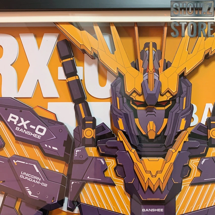 ChenFu Studio RX-0 Unicorn Gundam 02 Banshee 3D Wall Art Decoration Picture 6 ChenFu Studio RX-0 Unicorn Gundam 02 Banshee 3D Wall Art Decoration Picture - Image 4