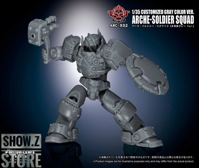Toys Alliance ARC-X02 Arche-Soldier Squad Limited Gray Color Version 7 Toys Alliance ARC-X02 Arche-Soldier Squad Limited Gray Color Version - Image 5