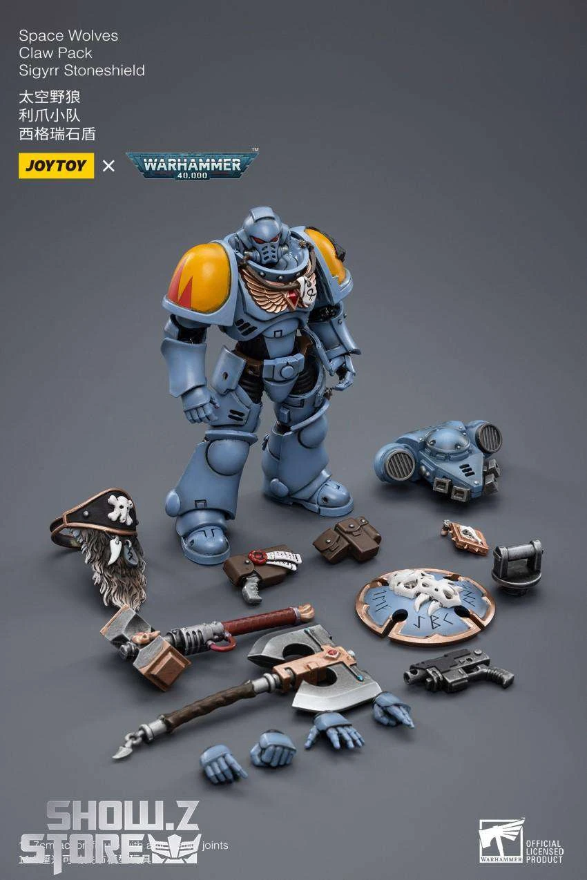 JoyToy Source 1/18 Warhammer 40K Space Wolves Claw Pack Sigyrr Stoneshield 19 JoyToy Source 1/18 Warhammer 40K Space Wolves Claw Pack Sigyrr Stoneshield - Image 17