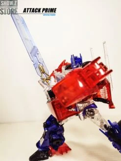 APC Toys APC-001 Attack Prime TFP Optimus Prime Clear Version W/ Black Wheels -Finest Toy Store a4fe4094b1