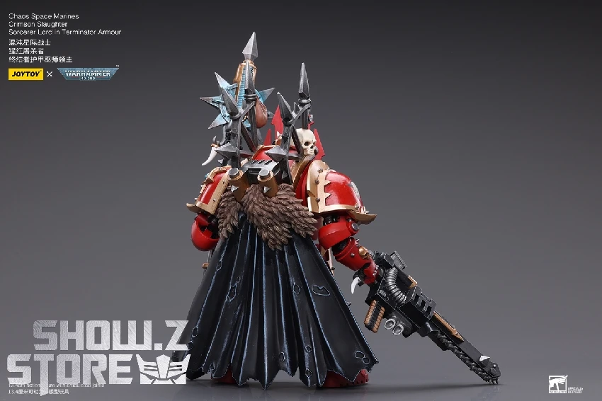 JoyToy Source 1/18 Warhammer 40K ChaoSpace Marines Crimson Slaughter Sorcerer Lord In Terminator Armour 4 JoyToy Source 1/18 Warhammer 40K ChaoSpace Marines Crimson Slaughter Sorcerer Lord In Terminator Armour - Image 2
