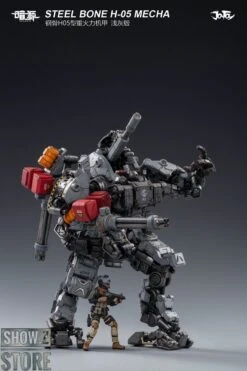 JoyToy Source 1/25 H05 Steel Bone Heavy Firepower Mecha W/ Pilot Gray Version -Finest Toy Store a90c859b1e