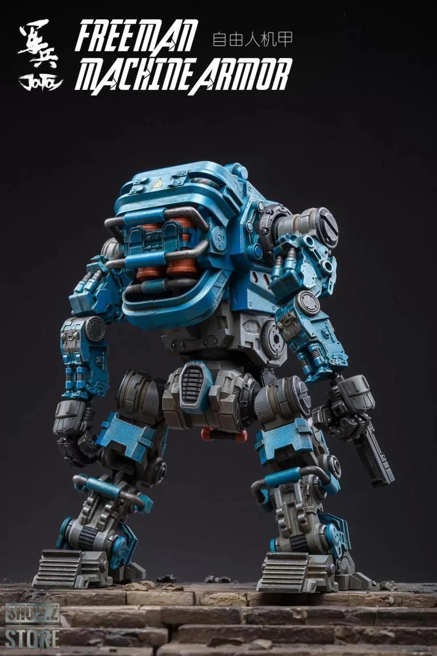 JoyToy Source Acid Rain 1/18 Freeman Machine Armor W/ Pilot Mechas & Soldiers Figure Set Navy Blue Version 17 JoyToy Source Acid Rain 1/18 Freeman Machine Armor W/ Pilot Mechas & Soldiers Figure Set Navy Blue Version - Image 15
