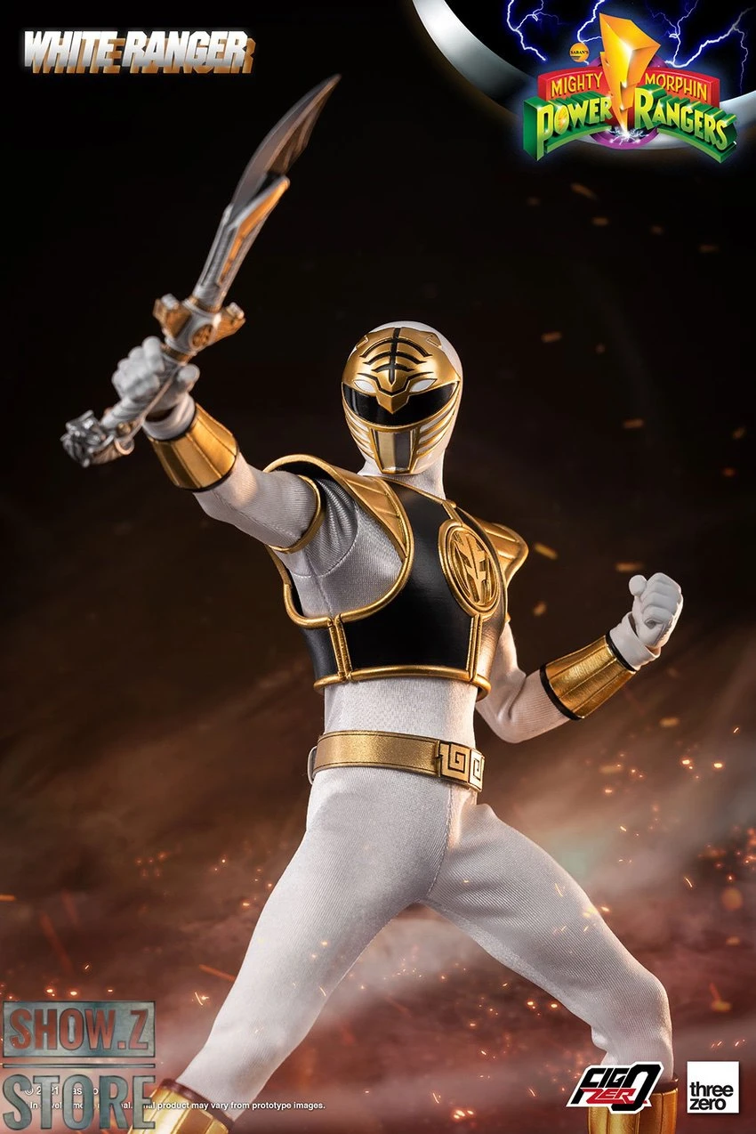Threezero Studio 1/6 Mighty Morphin Power Rangers White Ranger 9 Threezero Studio 1/6 Mighty Morphin Power Rangers White Ranger - Image 7