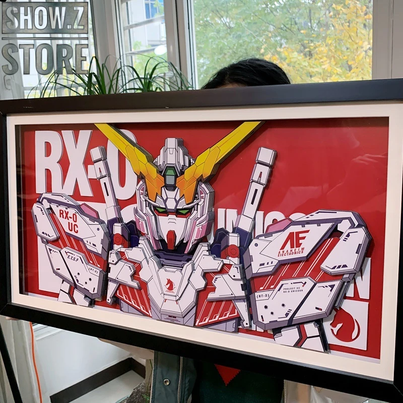 ChenFu Studio RX-0 Unicorn Gundam 3D Wall Art Decoration Picture 7 ChenFu Studio RX-0 Unicorn Gundam 3D Wall Art Decoration Picture - Image 5