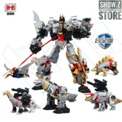 Black Mamba H6002-4B Raptor Slash & H6002-7B Robot Force Volcanicus Oversized Combiner Set Of 6 -Finest Toy Store bbfd7109cb