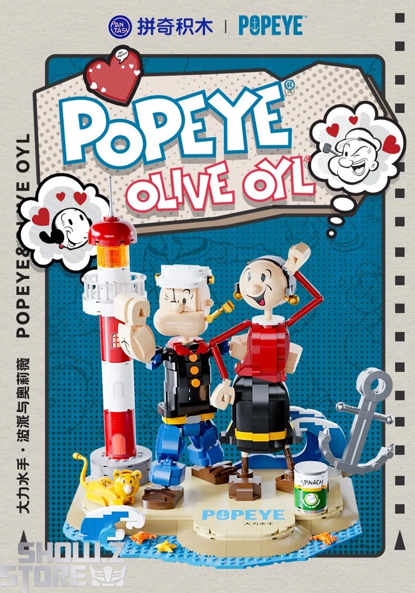 Pantasy 86401 Popeye Pop Eye With Oliver Building Blocks 5 Pantasy 86401 Popeye Pop Eye With Oliver Building Blocks - Image 4
