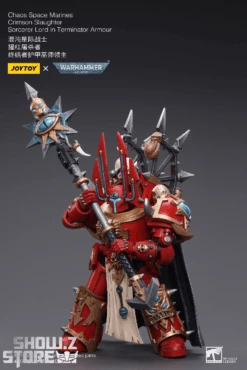 JoyToy Source 1/18 Warhammer 40K ChaoSpace Marines Crimson Slaughter Sorcerer Lord In Terminator Armour 20 JoyToy Source 1/18 Warhammer 40K ChaoSpace Marines Crimson Slaughter Sorcerer Lord In Terminator Armour -Finest Toy Store c78973fbeb