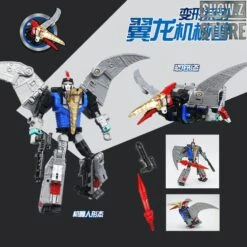 Black Mamba H6002-4B Raptor Slash & H6002-7B Robot Force Volcanicus Oversized Combiner Set Of 6 -Finest Toy Store c9c6a36d1b