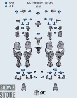 Point Factory Studio Metal Parts For Bandai MG ZGMF-X10A Freedom Gundam Ver. 2.0 10 Point Factory Studio Metal Parts For Bandai MG ZGMF-X10A Freedom Gundam Ver. 2.0 -Finest Toy Store d10d245c6a