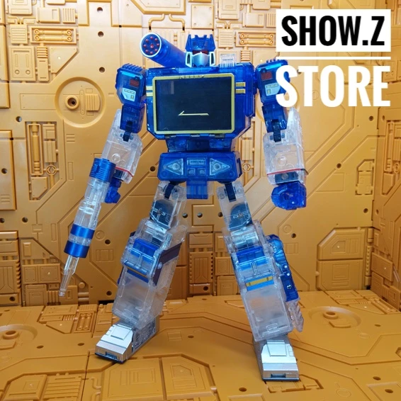 THF Toy House Factory Soundwave MP-13 Clear Version (/w Laserbeak + Buzzsaw) 6 THF Toy House Factory Soundwave MP-13 Clear Version (/w Laserbeak + Buzzsaw) - Image 4