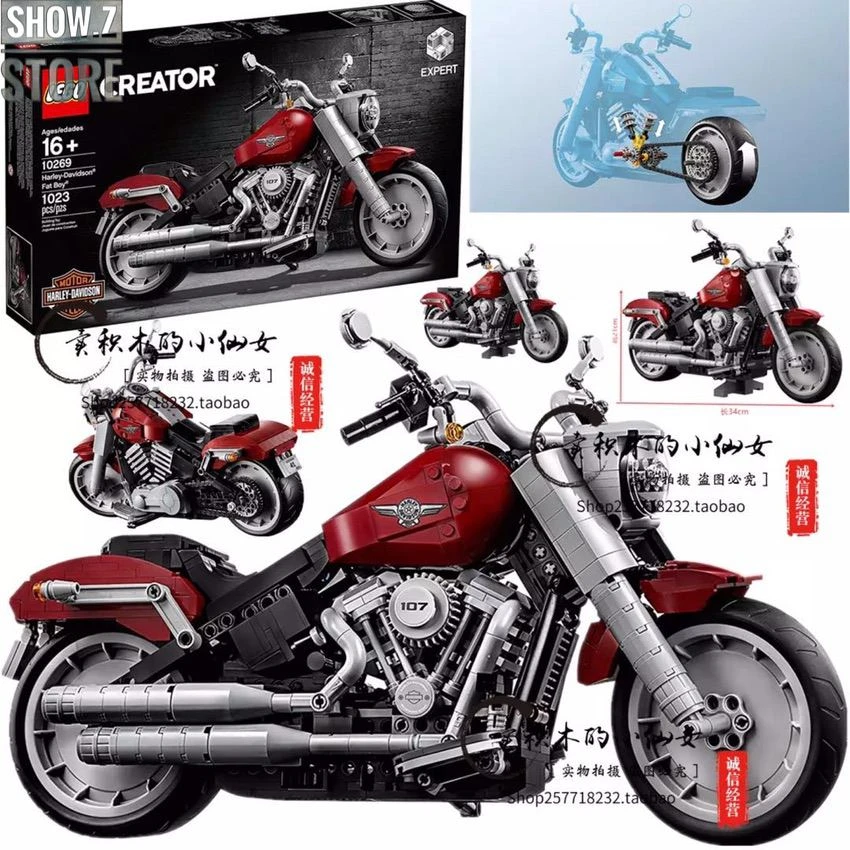 Lepin/Jack 91025 Harley-Davidson Motorcycle Fat Boy 12 Lepin/Jack 91025 Harley-Davidson Motorcycle Fat Boy - Image 10