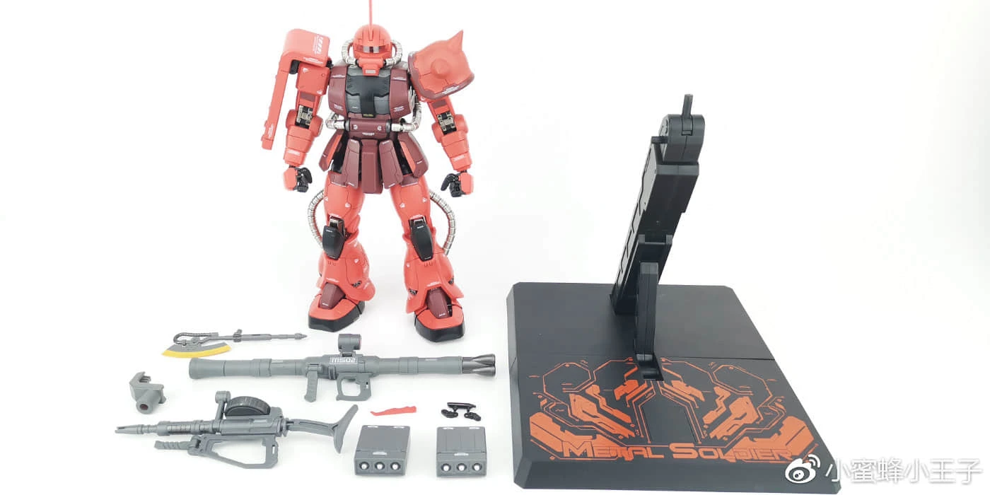 Metal Soldier MS 1/100 MS-06S MS06S Char's Zaku II Side 3 Side3 Red Comet Gundam Mobile Suit 7 Metal Soldier MS 1/100 MS-06S MS06S Char's Zaku II Side 3 Side3 Red Comet Gundam Mobile Suit - Image 5