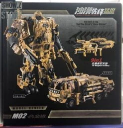 WeiJiang M-02 Robot Force Hound Oversized Black Apple Alloy Desert Version -Finest Toy Store e6b12a9f88