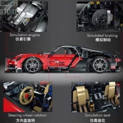 Lin07 Block 008 1/10 Bugatti Chiron Red Version 12 Lin07 Block 008 1/10 Bugatti Chiron Red Version -Finest Toy Store e8bfe6d1b8
