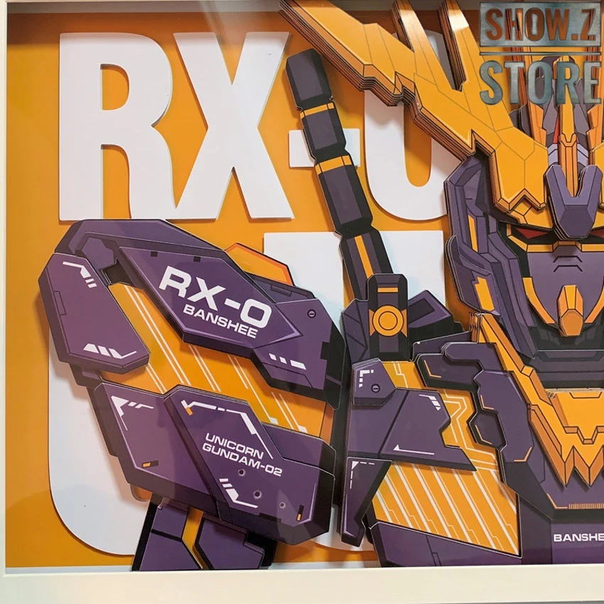 ChenFu Studio RX-0 Unicorn Gundam 02 Banshee 3D Wall Art Decoration Picture 7 ChenFu Studio RX-0 Unicorn Gundam 02 Banshee 3D Wall Art Decoration Picture - Image 5