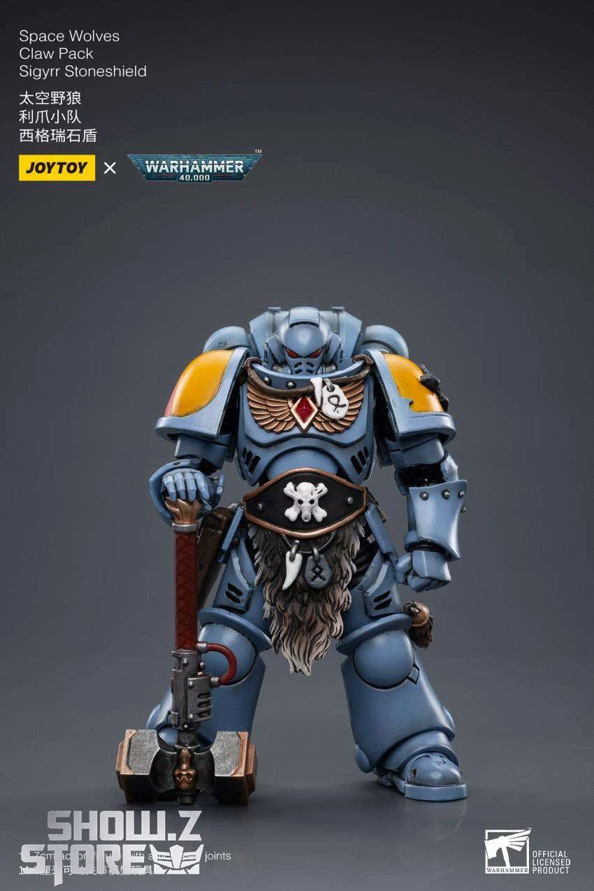 JoyToy Source 1/18 Warhammer 40K Space Wolves Claw Pack Sigyrr Stoneshield 7 JoyToy Source 1/18 Warhammer 40K Space Wolves Claw Pack Sigyrr Stoneshield - Image 5