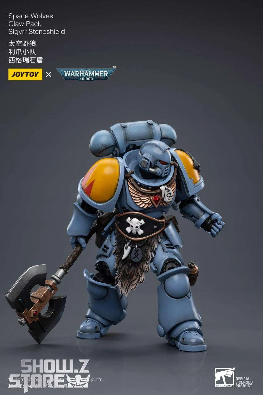 JoyToy Source 1/18 Warhammer 40K Space Wolves Claw Pack Sigyrr Stoneshield 9 JoyToy Source 1/18 Warhammer 40K Space Wolves Claw Pack Sigyrr Stoneshield - Image 7